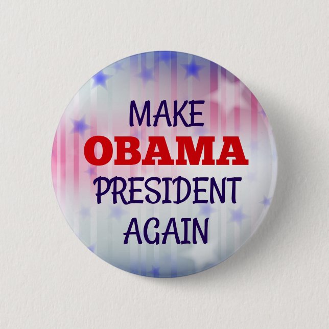 Badge Rond 5 Cm Amusant "Rendre le président Obama" (Devant)
