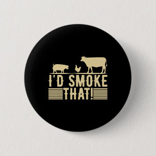 Badge Rond 5 Cm Amusant Retro Bbq Party Fumeur Chef Papa Cadeau J’
