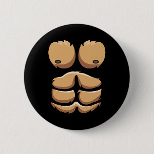 Badge Rond 5 Cm Amusant Singe Gorille Costume poitrine Halloween