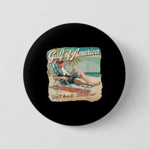 Badge Rond 5 Cm Amusant Trump Chemise Golfe Des Etats-Unis Est 202