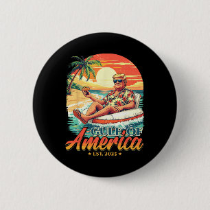 Badge Rond 5 Cm Amusant Trump Chemise Golfe Des Etats-Unis Est 202