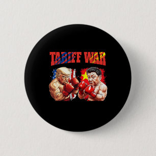 Badge Rond 5 Cm Amusant Trump Vs Xi Jinping Boxing Boxing Match