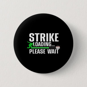 Badge Rond 5 Cm Amusante Conception De Bowling Pour Hommes Femmes