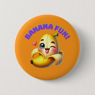 Badge Rond 5 Cm Amusante conception de l'écriture banane pour Gi a