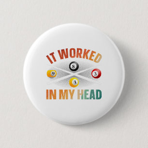 Badge Rond 5 Cm Amusante Conception De Piscine Pour Hommes Femmes