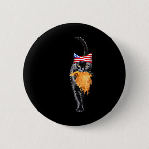 Badge Rond 5 Cm Amusante Femme Sans Chat Avec Trump Votez Kama