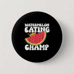 Badge Rond 5 Cm Amusante Watermelon Manger Champ Été Manger