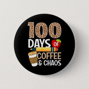 Badge Rond 5 Cm Amusants 100ème Jour De L'École Enseignant 100 Jou