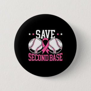 Badge Rond 5 Cm Amusants Économisez 2e Base de Baseball joueur Can