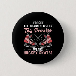 Badge Rond 5 Cm Amusants Hockey Sur Glace Art Pour Femmes Filles H