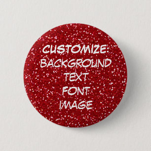 Badge Rond 5 Cm AMUSEMENT ! FAITES VOTRE PROPRE PIN ROUGE de