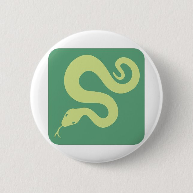 Badge Rond 5 Cm Anaconda simple (Devant)