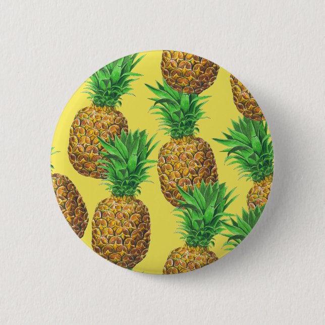 Badge Rond 5 Cm Ananas ensoleillés (Devant)