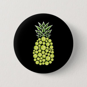 Badge Rond 5 Cm Ananas Plages Aloha Hawaii cadeau de tennis - Tenn