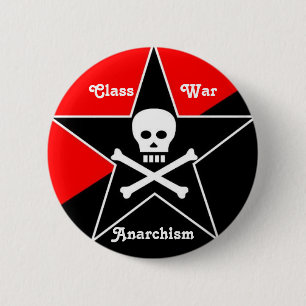 Badge Rond 5 Cm Anarchisme de guerre de classe