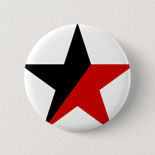 Badge Rond 5 Cm Anarchisme noir et rouge d'Anarcho-Syndicalisme