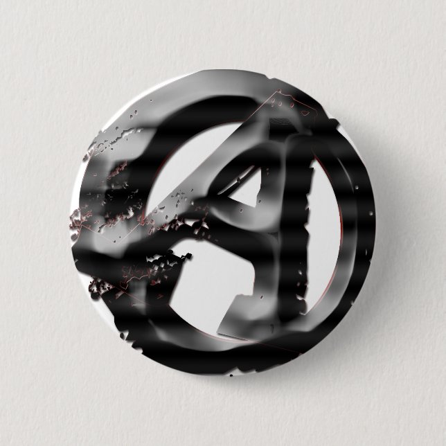 Badge Rond 5 Cm Anarchiste américain (Devant)