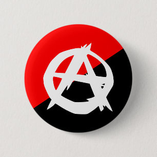 Badge Rond 5 Cm Anarchiste avec un symbole, Colombie