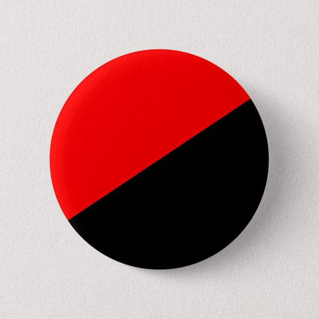Badge Rond 5 Cm Anarchiste, drapeau politique de la Colombie (Devant)