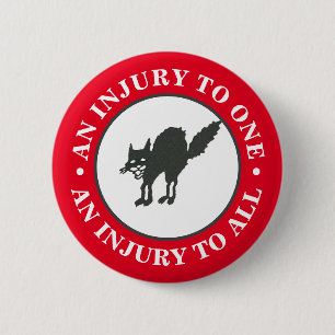 Badge Rond 5 Cm Anarcho-syndicalisme