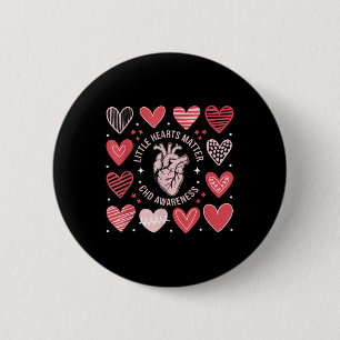 Badge Rond 5 Cm Anatomie du coeur Valentine Little Heart Chd