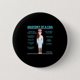 Badge Rond 5 Cm Anatomie d'un cna – anatomie drôle et mignonne d'u