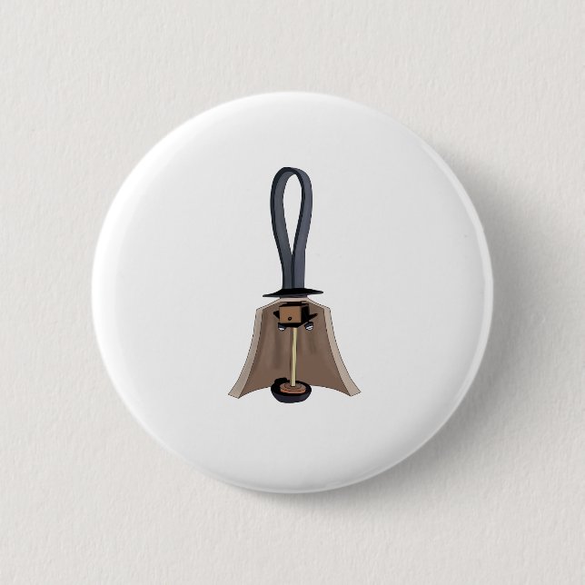 Badge Rond 5 Cm Anatomie d'une cloche (Devant)