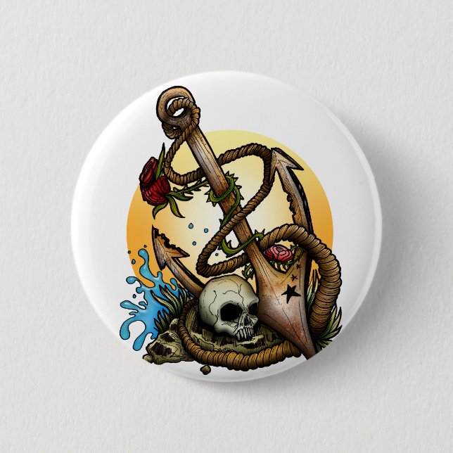 Badge Rond 5 Cm Anchored (Devant)