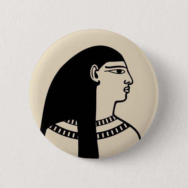 Badge Rond 5 Cm Ancien Égyptien (Devant)