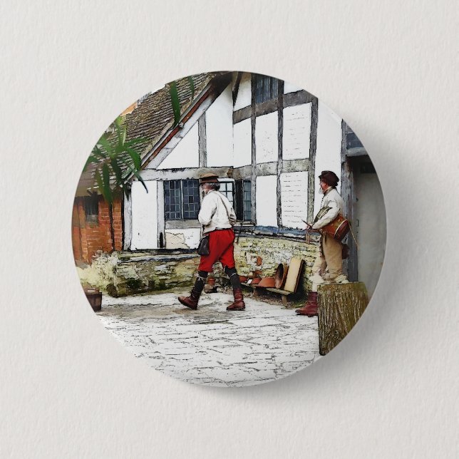 BADGE ROND 5 CM ANCIENNE ANGLETERRE (Devant)