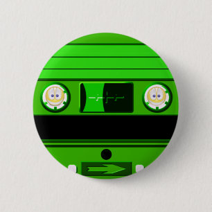Badge Rond 5 Cm Ancienne école, Cassette_