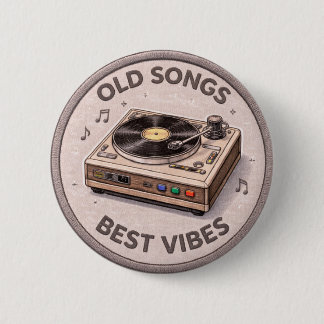 Badge Rond 5 Cm Anciennes Chansons