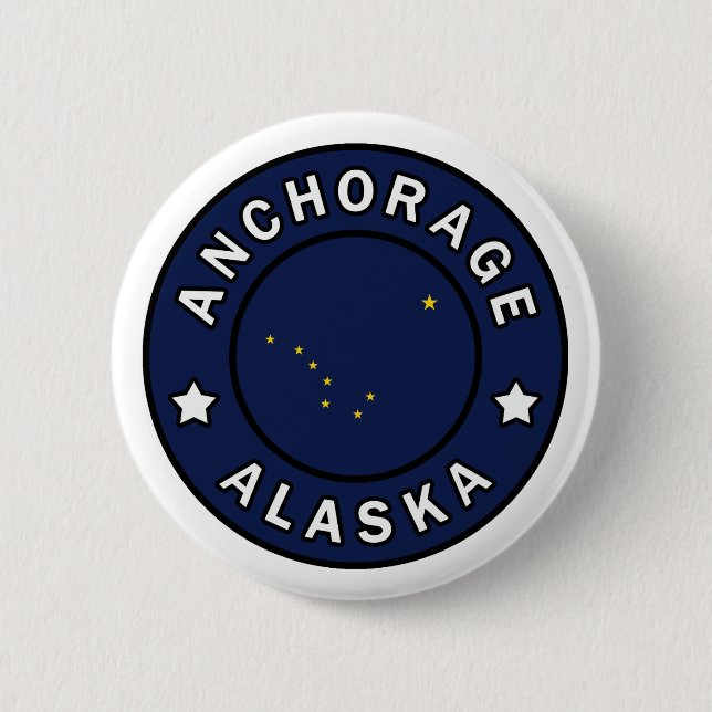 Badge Rond 5 Cm Ancrage Alaska (Devant)
