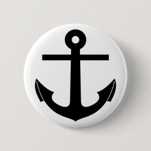 Badge Rond 5 Cm Ancre