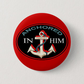 Badge Rond 5 Cm Ancré dans le bouton Lui