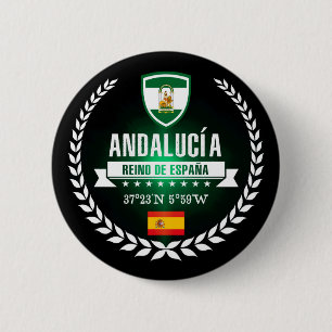 Badge Rond 5 Cm Andalucía