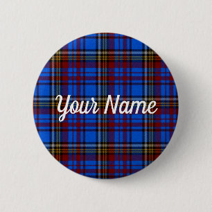Badge Rond 5 Cm Anderson Tartan Clan Plaid