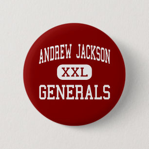 Badge Rond 5 Cm Andrew Jackson - généraux - milieu - Titusville