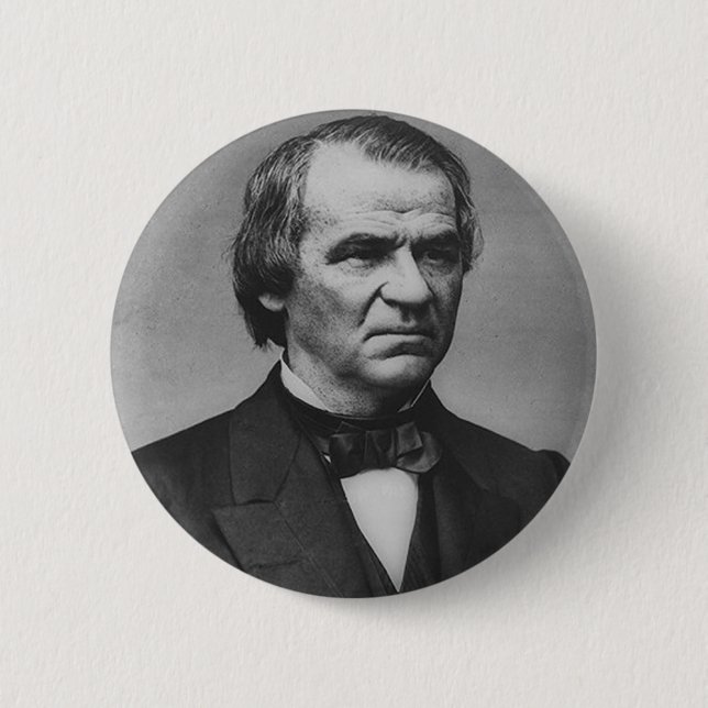 Badge Rond 5 Cm Andrew Johnson (Devant)