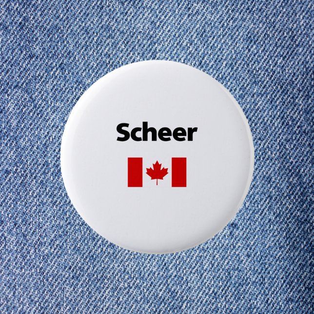 Badge Rond 5 Cm Andrew Scheer Canada Drapeau canadien Couleur clai (Créateur téléchargé)
