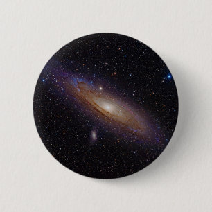 Badge Rond 5 Cm Andromeda Galaxy prise avec filtre alpha à hydrog