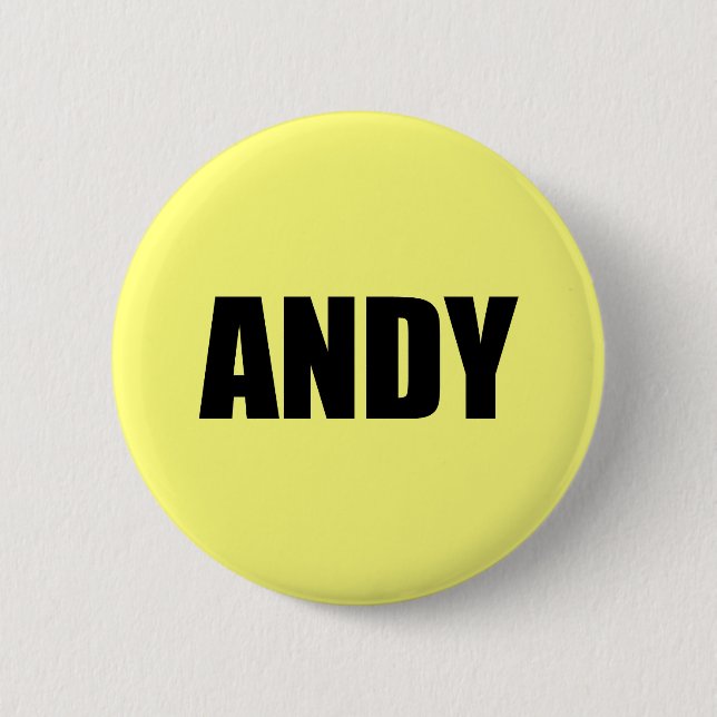 Badge Rond 5 Cm Andy (Devant)