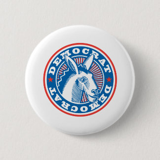 Badge Rond 5 Cm âne démocrate