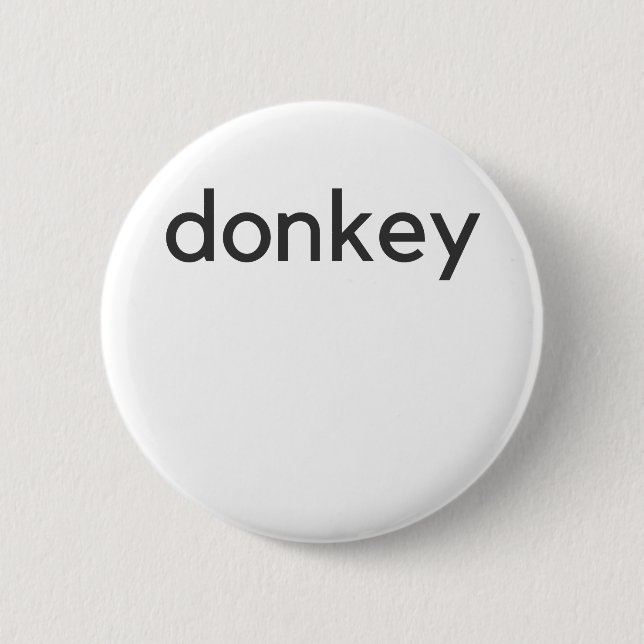 Badge Rond 5 Cm âne foncé (Devant)