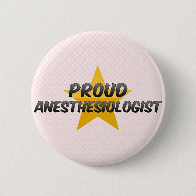 Badge Rond 5 Cm Anesthésiste fier (Devant)
