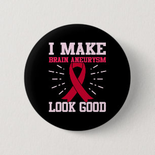 Badge Rond 5 Cm Aneurysme apparence bonne conscience Mois support