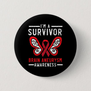 Badge Rond 5 Cm Aneurysme Survivant État Médicale Aneurysme Connaî