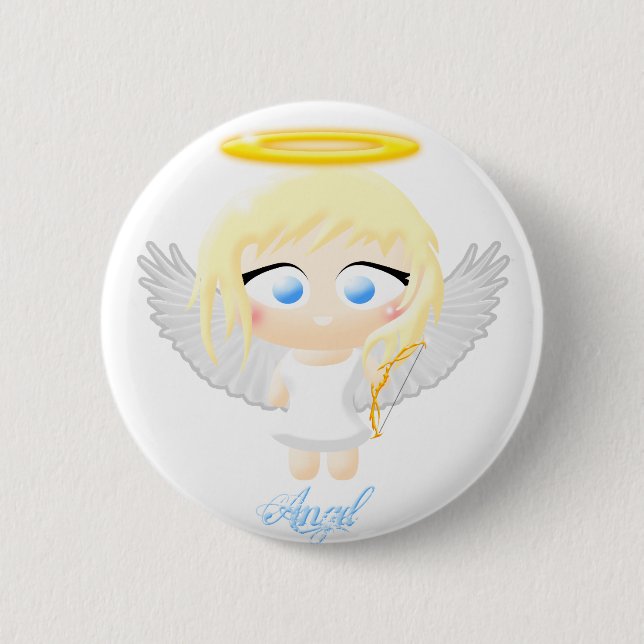 Badge Rond 5 Cm Ange (Devant)