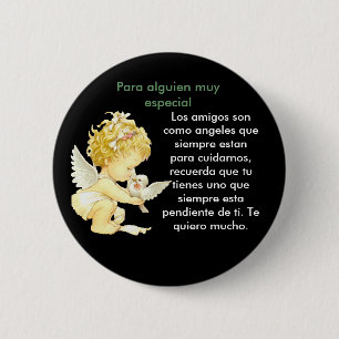 Badge Rond 5 Cm Ange de amistad