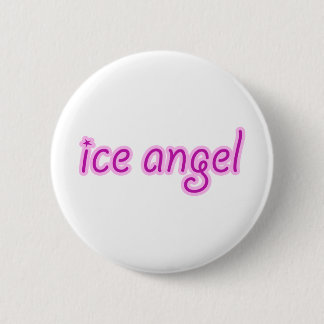 Badge Rond 5 Cm Ange de glace